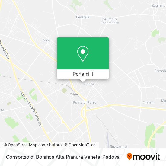 Mappa Consorzio di Bonifica Alta Pianura Veneta