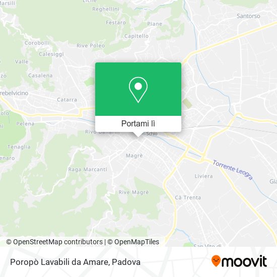 Mappa Poropò Lavabili da Amare
