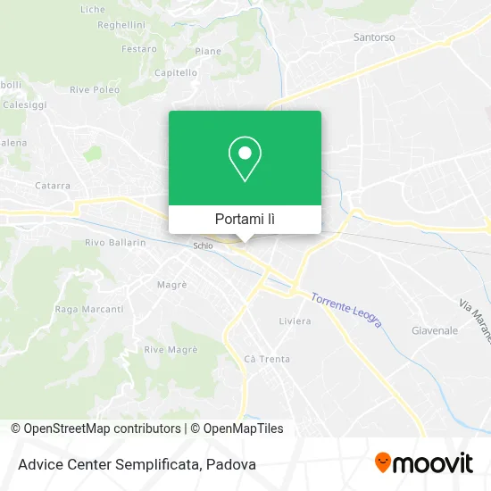 Mappa Advice Center Semplificata