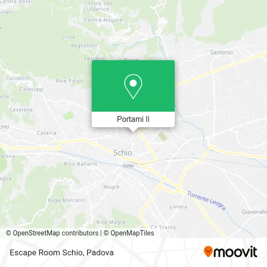 Mappa Escape Room Schio