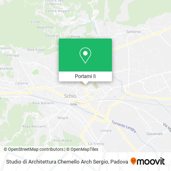 Mappa Studio di Architettura Chemello Arch Sergio