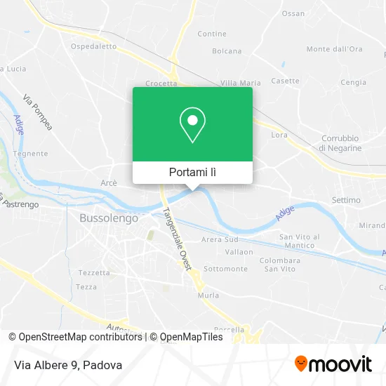 Mappa Via Albere  9