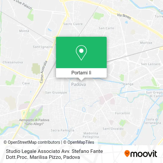 Mappa Studio Legale Associato Avv. Stefano Fante Dott.Proc. Marilisa Pizzo