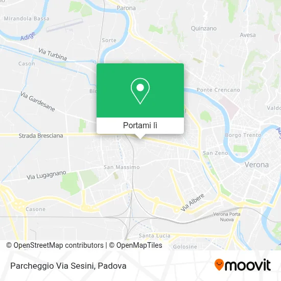 Mappa Parcheggio Via Sesini