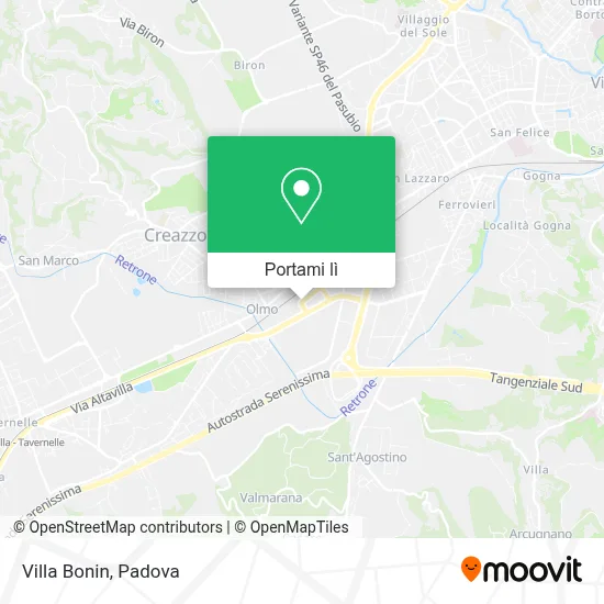 Mappa Villa Bonin