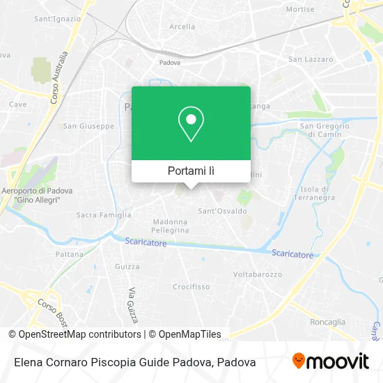 Mappa Elena Cornaro Piscopia Guide Padova