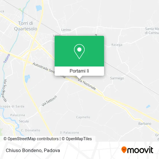 Mappa Chiuso Bondeno