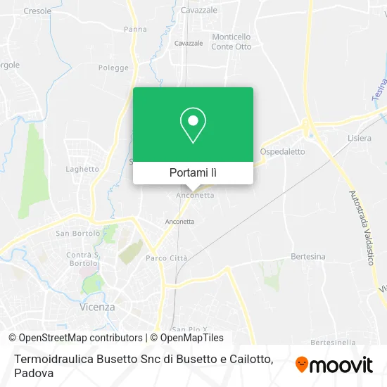Mappa Termoidraulica Busetto Snc di Busetto e Cailotto