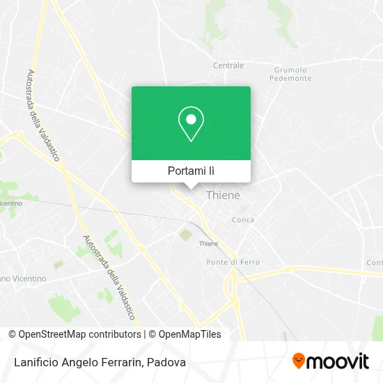Mappa Lanificio Angelo Ferrarin