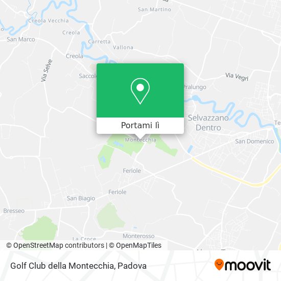 Mappa Golf Club della Montecchia