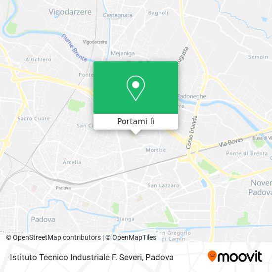 Mappa Istituto Tecnico Industriale F. Severi