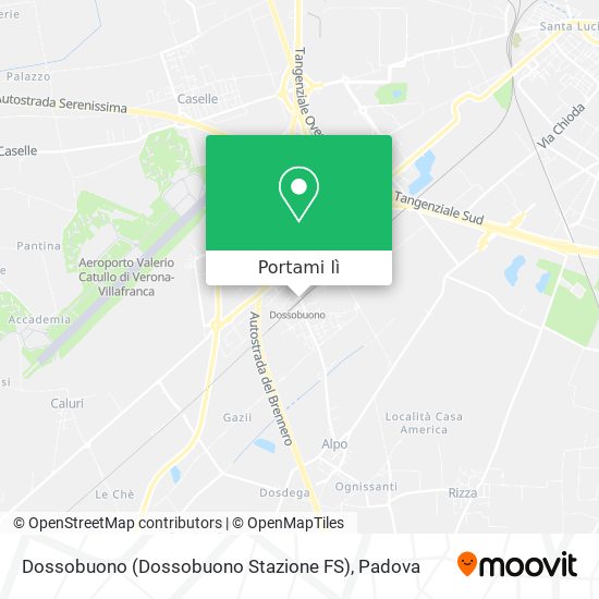 Mappa Dossobuono (Dossobuono Stazione FS)