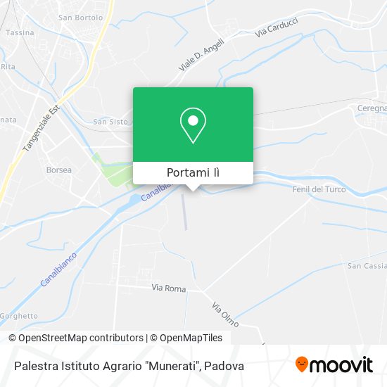 Mappa Palestra Istituto Agrario "Munerati"