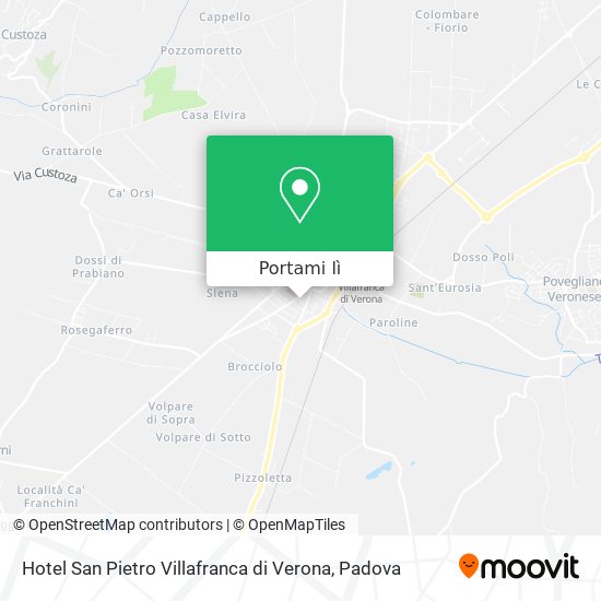 Mappa Hotel San Pietro Villafranca di Verona