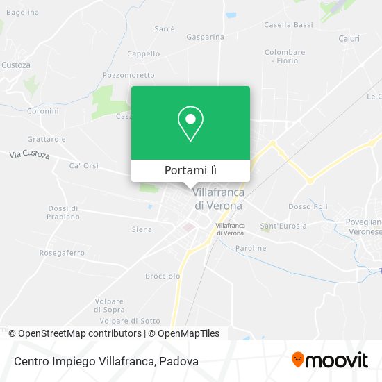 Mappa Centro Impiego Villafranca