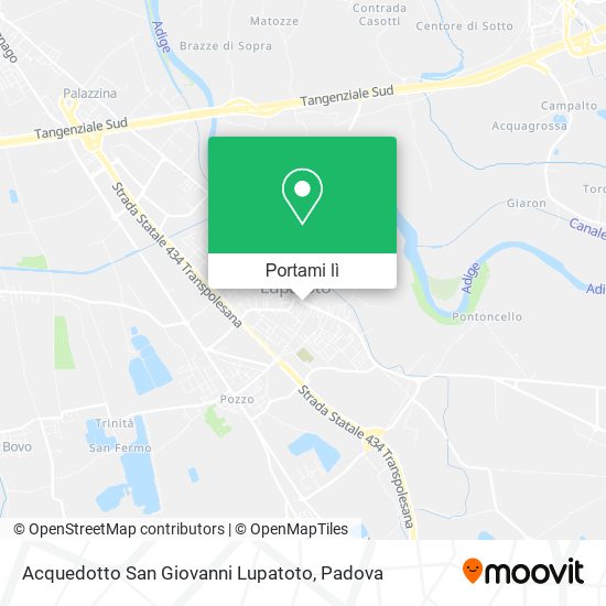 Mappa Acquedotto San Giovanni Lupatoto