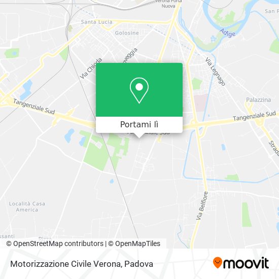 Mappa Motorizzazione Civile Verona