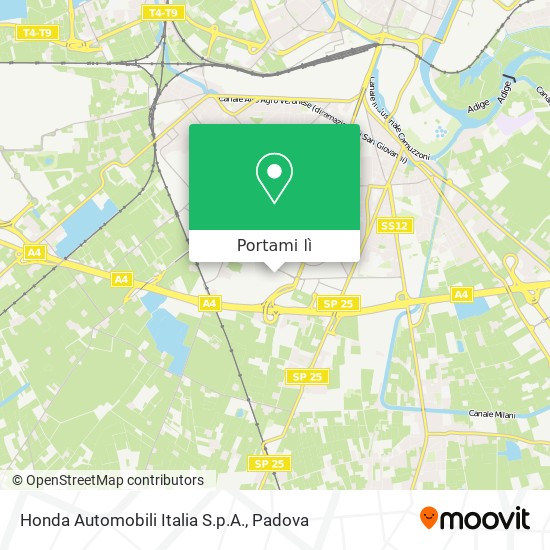 Mappa Honda Automobili Italia S.p.A.