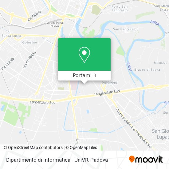 Mappa Dipartimento di Informatica - UniVR