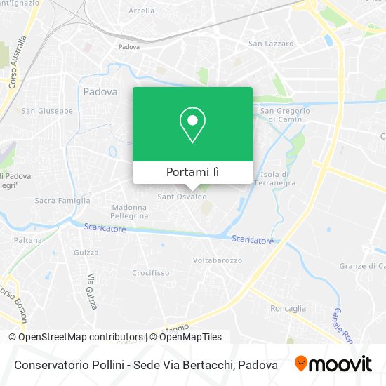 Mappa Conservatorio Pollini - Sede Via Bertacchi