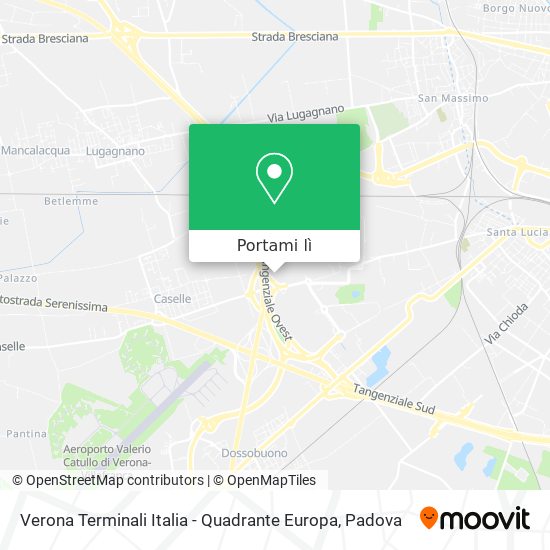 Mappa Verona Terminali Italia - Quadrante Europa