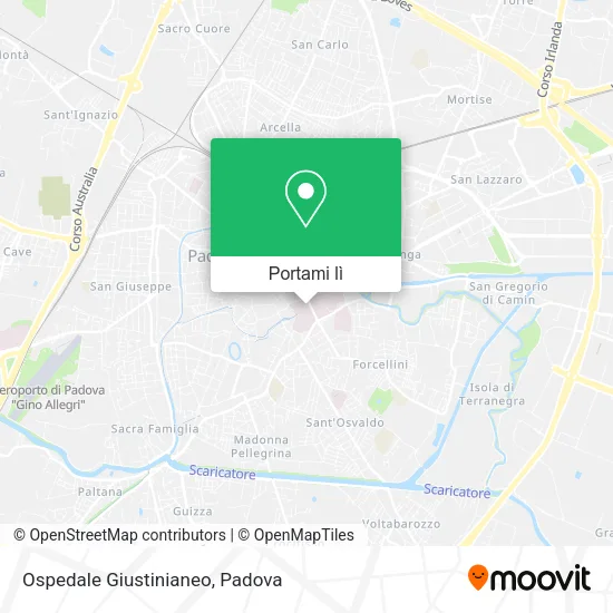 Mappa Ospedale Giustinianeo