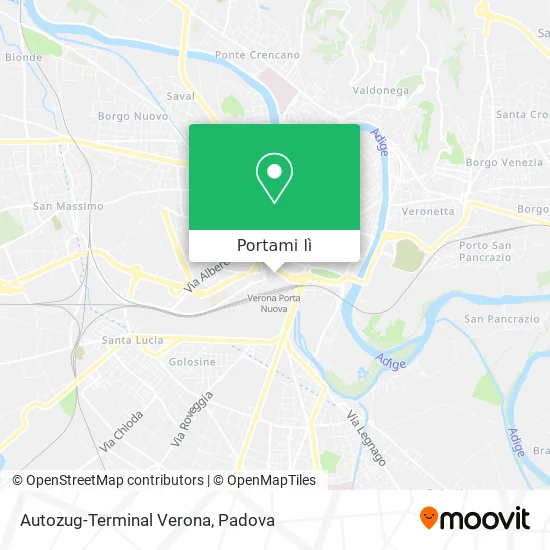 Mappa Autozug-Terminal Verona