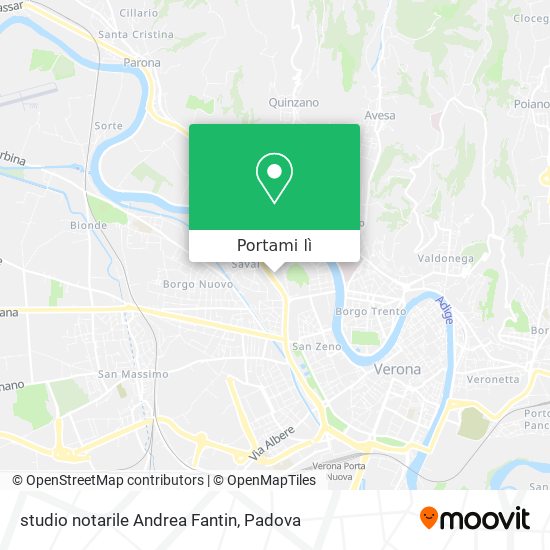 Mappa studio notarile Andrea Fantin