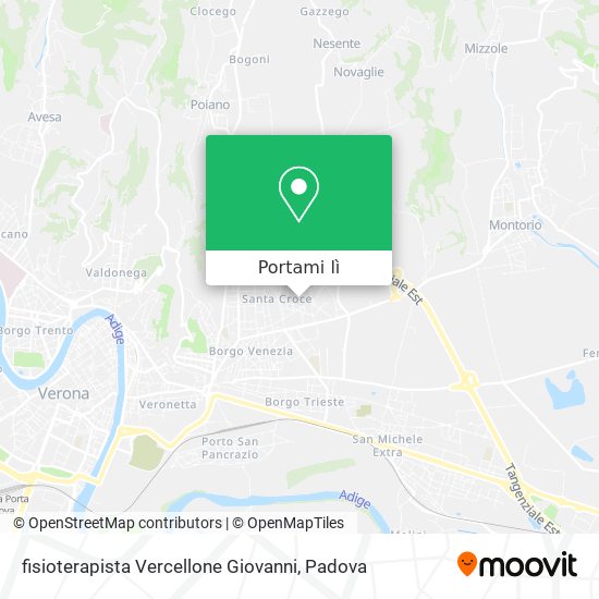 Mappa fisioterapista Vercellone Giovanni