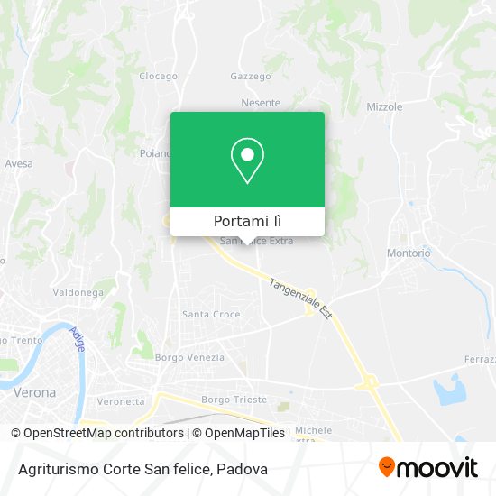 Mappa Agriturismo Corte San felice