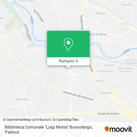 Mappa Biblioteca Comunale "Luigi Motta" Bussolengo