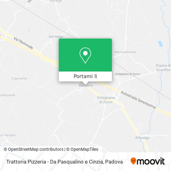 Mappa Trattoria Pizzeria - Da Pasqualino e Cinzia