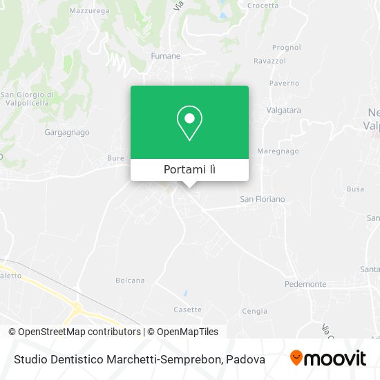 Mappa Studio Dentistico Marchetti-Semprebon