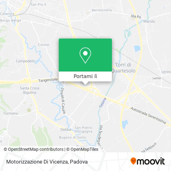 Mappa Motorizzazione Di Vicenza