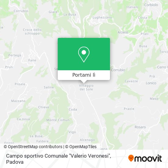 Mappa Campo sportivo Comunale "Valerio Veronesi"