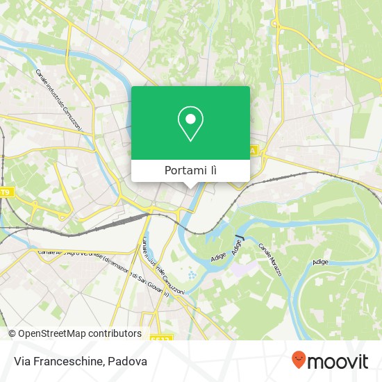 Mappa Via Franceschine
