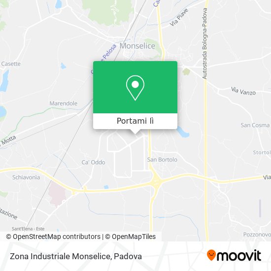 Mappa Zona Industriale Monselice