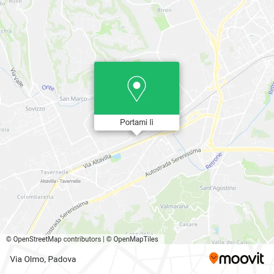 Mappa Via Olmo