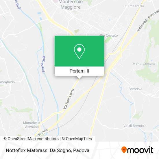 Mappa Notteflex Materassi Da Sogno