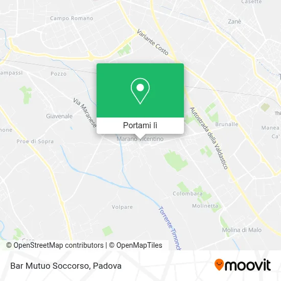 Mappa Bar Mutuo Soccorso