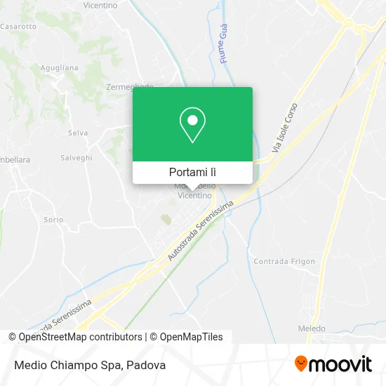 Mappa Medio Chiampo Spa