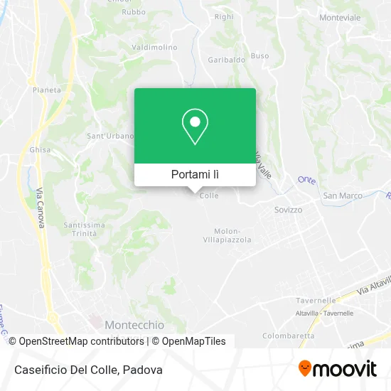 Mappa Caseificio Del Colle