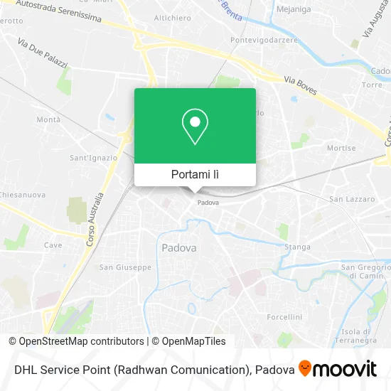 Mappa DHL Service Point (Radhwan Comunication)