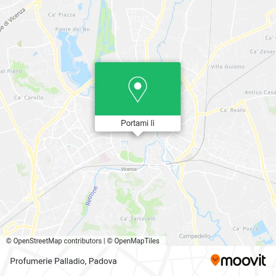 Mappa Profumerie Palladio