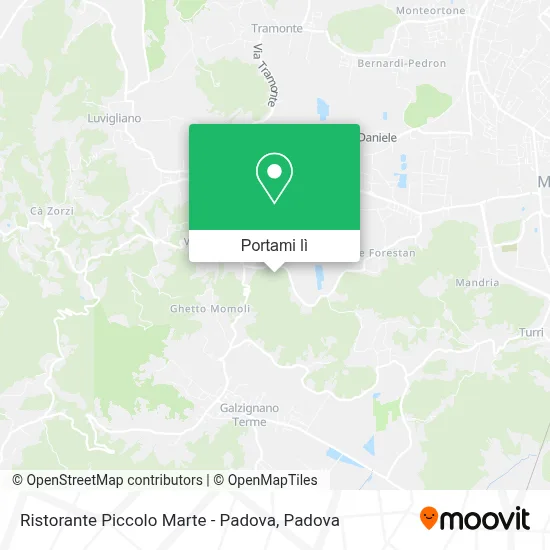 Mappa Ristorante Piccolo Marte - Padova