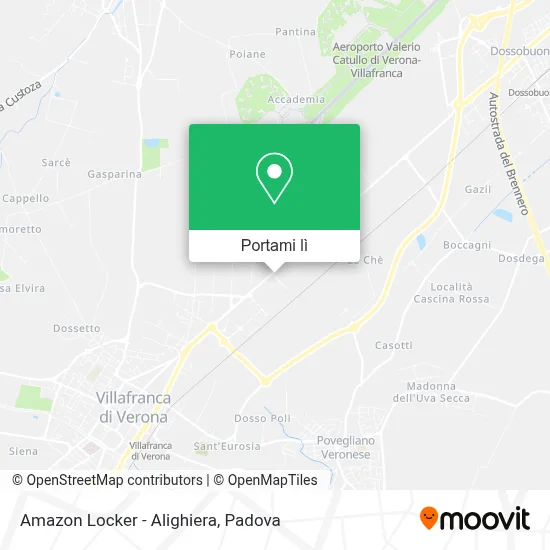 Mappa Amazon Locker - Alighiera