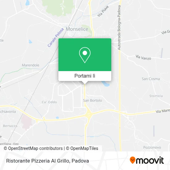 Mappa Ristorante Pizzeria Al Grillo