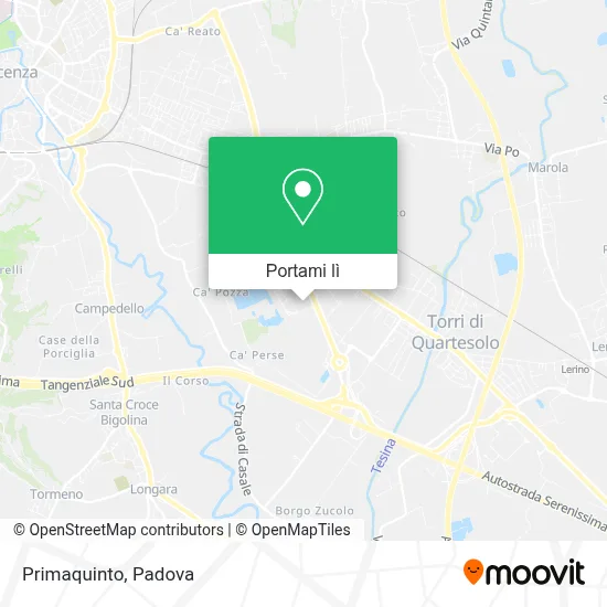 Mappa Primaquinto