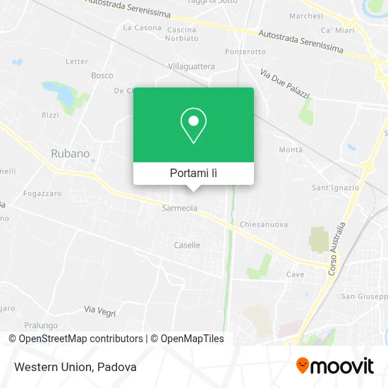 Mappa Western Union