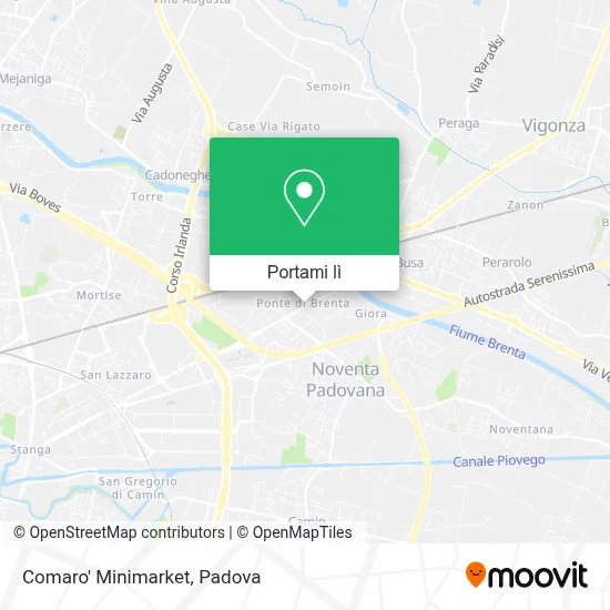 Mappa Comaro' Minimarket